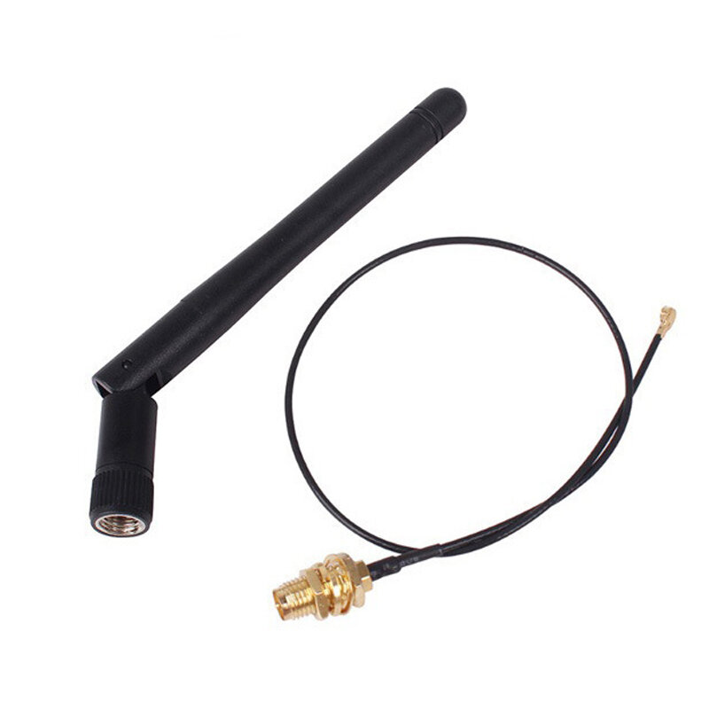 Zigbee-antena wi-fi 2.4ghz, 3dbi, 2.4g, sma macho + ipex 1.13, linha 17cm, pci u. Fl ipx, cabo trança