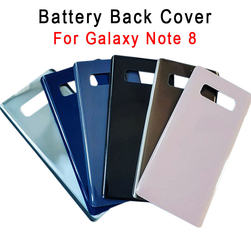 La mejor cubierta trasera para Samsung Galaxy Note 8, carcasa de batería, puerta trasera, Panel 3D, carcasa de batería para note 8, carcasa de repuesto