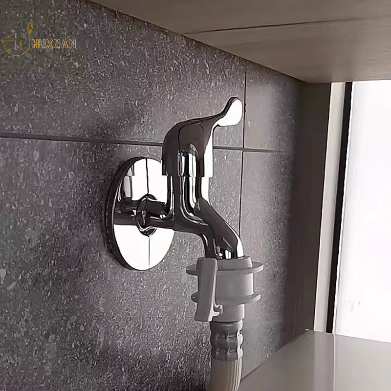 Grifo de acero inoxidable autoadhesivo, acabado decorativo, tubería de agua, cubiertas de pared, accesorios de baño