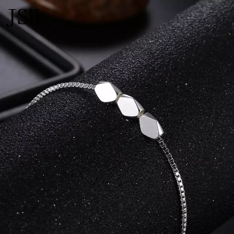 Wholesale Charms Beautiful Elegant Wedding Women Cute Silver 925 Plated Chain Bracelet Gilr Gift Fashion Anklet Jewelry