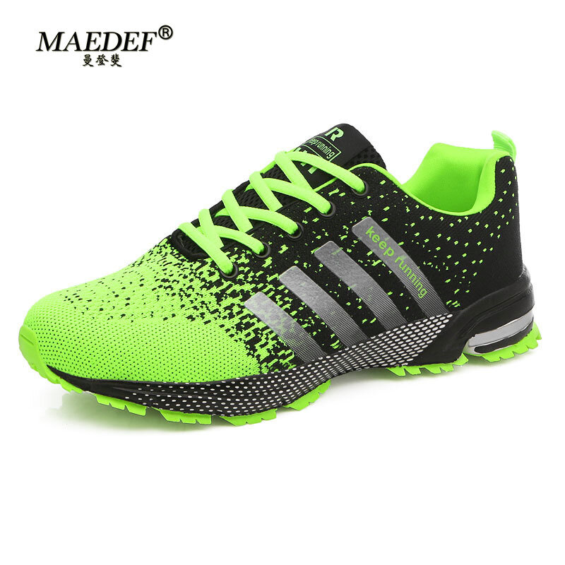 MAEDEF-Zapatillas deportivas de malla transpirable para hombre, zapatos informales de fondo suave, de alta calidad, para correr
