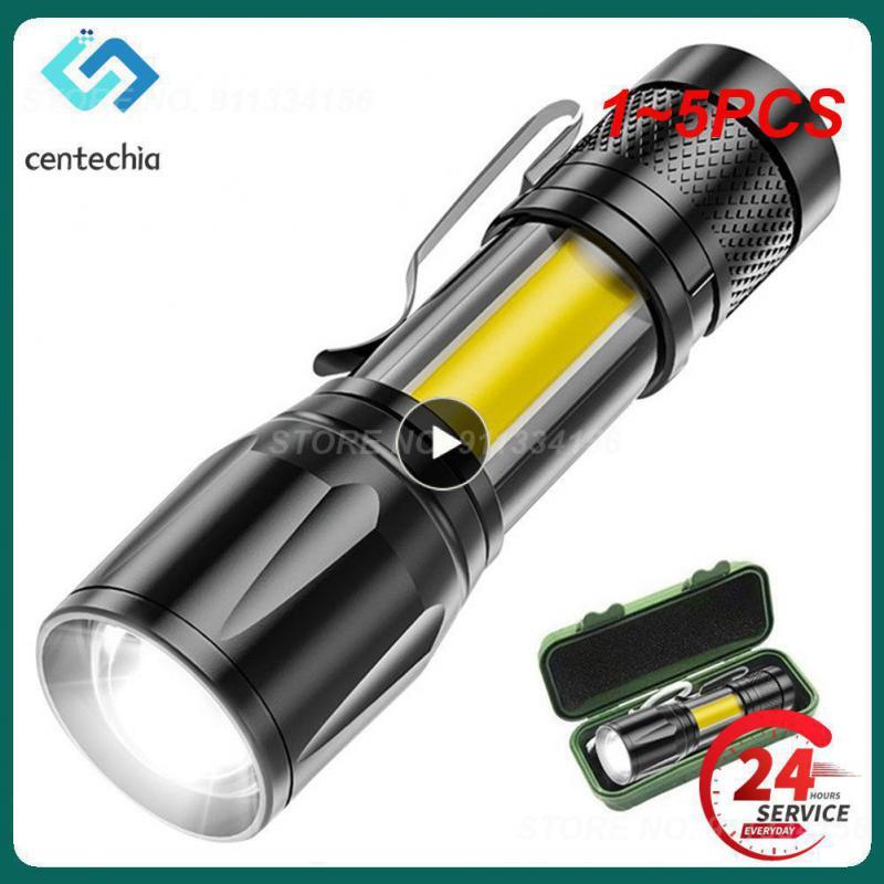 1 ~ 5PCS Portable aste homologation led lampe de poche XP-G Q5 Lampe Lanterne 2000Lumen Réglable Penlight Étanche mini LED