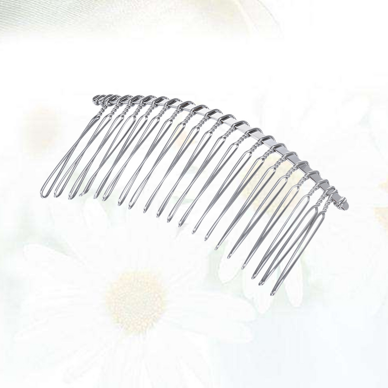 10 шт. заколки для волос женская расческа в Корейском стиле модный металлический женский головной Убор