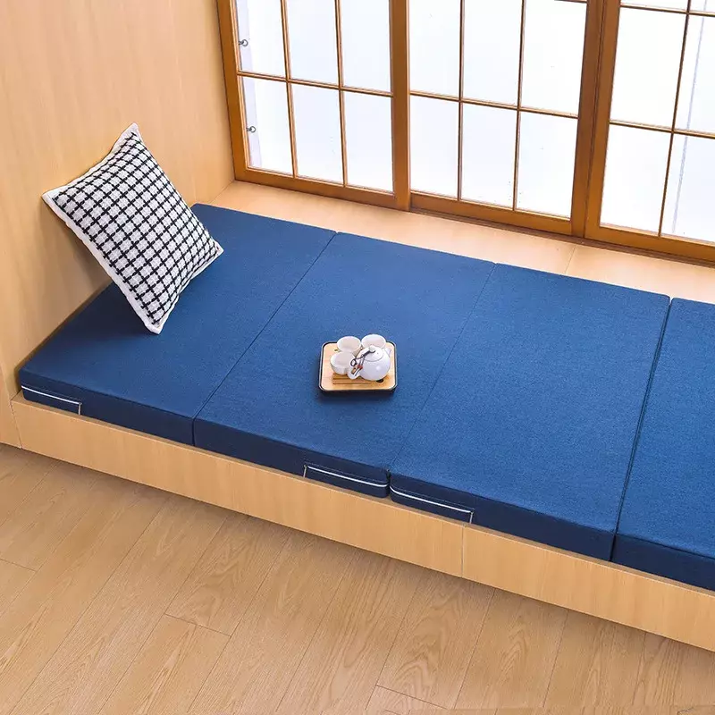Materassi pieghevoli in Memory Foam tappetino per sedile per finestra a bovindo tappetino per Yoga per dormire sul pavimento mobili Tatami pausa pranzo per ufficio scolastico