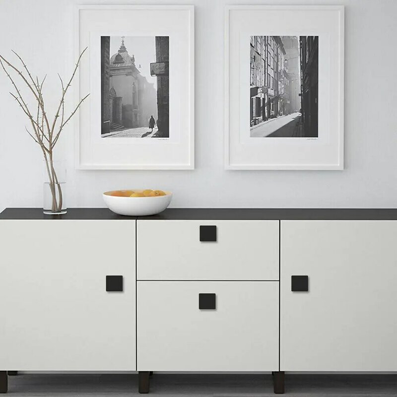 Nordic Fresh Square Cabinet Knobs Black, Gold, Silver Cupboard Drawer Knob Handles Pulls Furniture Home Decor DIY Door Handle