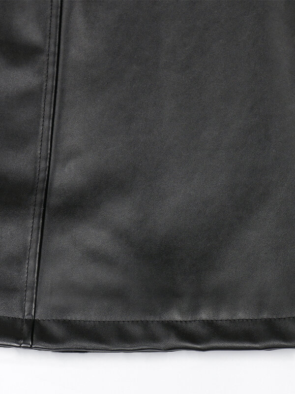Nerazzurri 여성용 롱 블랙 핏 소프트 PU 가죽 코트, 싱글 브레스트, 고품질 럭셔리 의류, 2023 가을 용수철