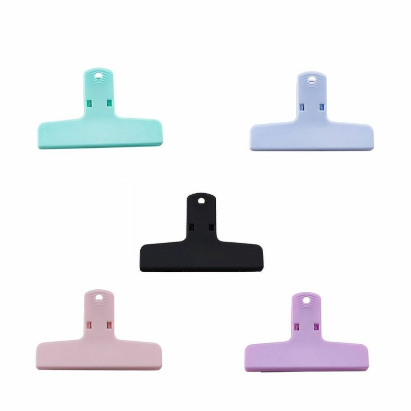 Macaron Color Magnetic Paper Clamp 5 Color Hand Account Scrapbooking Memo Paper Folder Journaling Securing Clip Home Kitchen