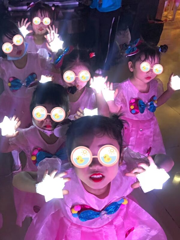 Iluminado Star Lights para Stage Dance Performance, Chorus Wrist Props, Ambiance Decoração