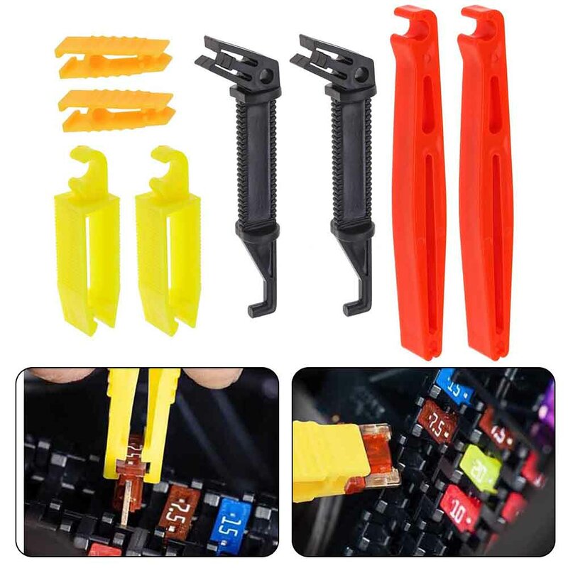 8Pc Automobile Fuse Puller Fuse Clip Tool Extractor Removal/for Car Fuse Holder Fuse Removal And Repair Tools