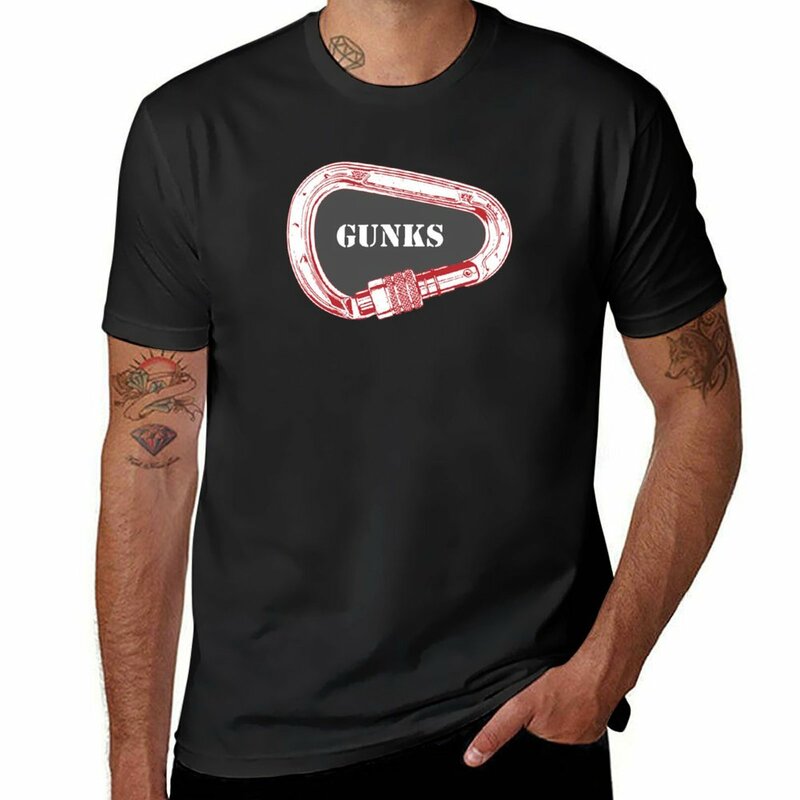 Koszulka wspinaczkowa Gunks z karabińczykiem celny zaprojektuj własne ubrania hipisowskie Estetyczna odzież koszulki treningowe dla mężczyzn