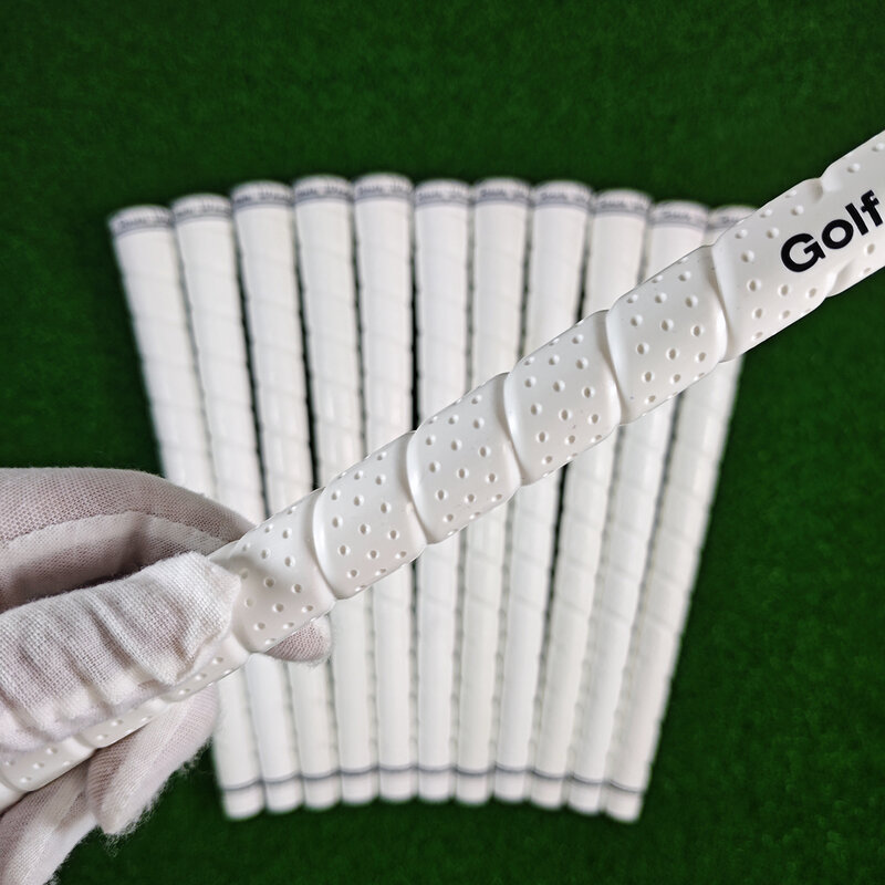 Punhos do golfe padrão do envoltório, Cor branca média, 13pcs