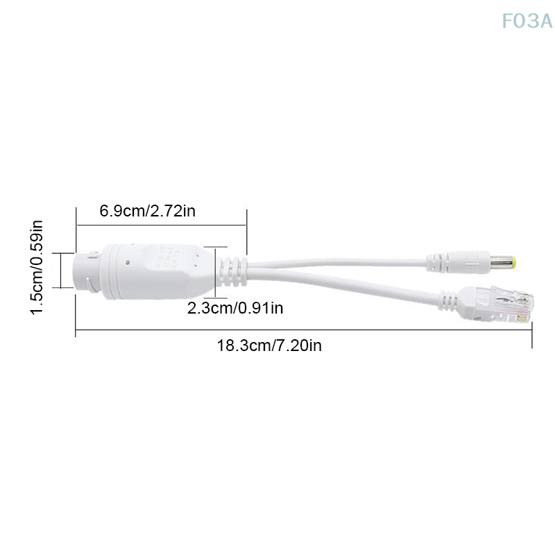 1pc POE rozdzielacz kabli 24V przekształca się w 12V 2A Separator zasilania kabel POE moduł złącza zasilania dzielnik mocy