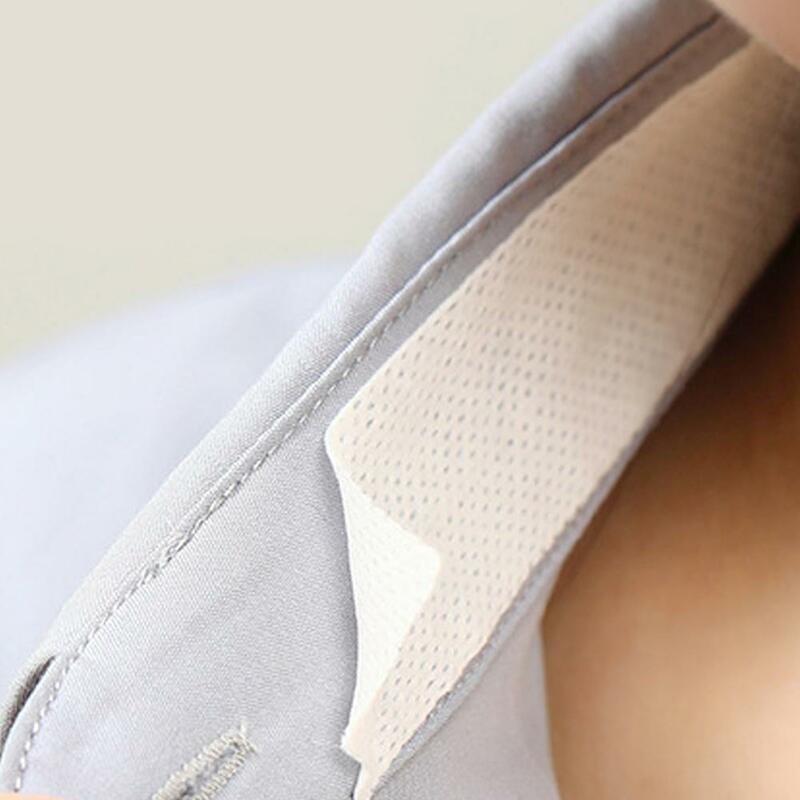 Disposable Men Women Collar Protector Sweat Pads Self-adhesive Liners Protector Neck Against Stain Summer Collar Shirt Swea W8f9