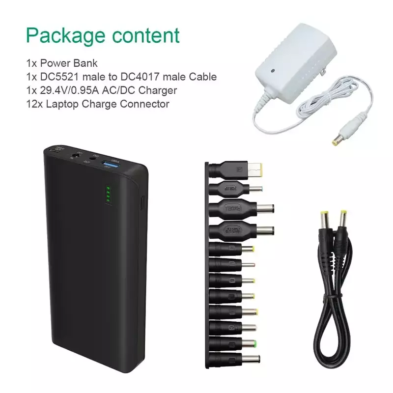 NB7102 DC USB-C 3.7V 17500mAh 64.75Wh 18650 Li Ion baterai isi ulang sel baterai Lithium Ion paket