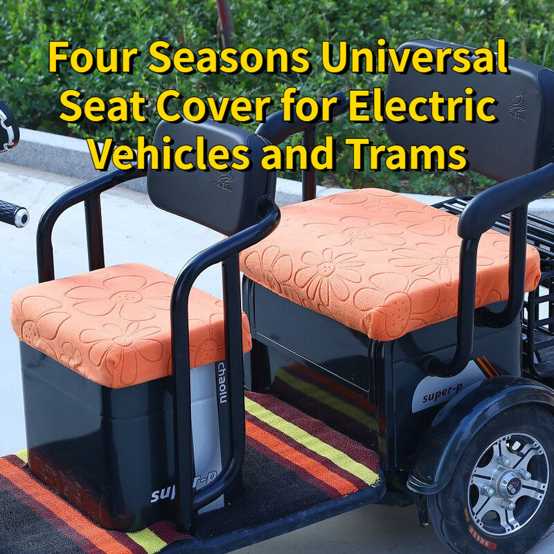 Universal Car Seat Almofada para Bicicleta Elétrica, Toda a Temporada, Bateria, Inverno