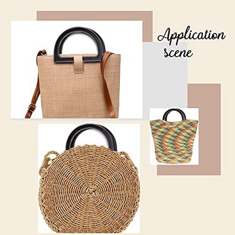 Manici per borse a forma di D a 4 colori confezione da 8 manici leopardati di ricambio per borsa fatta a mano manico per borsa