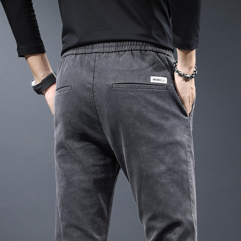 Spodnie męskie luźne sportowe wiosenne lato cienkie spodnie Slim-fit casualowe w stylu Streetwear spodnie Cargo męskie