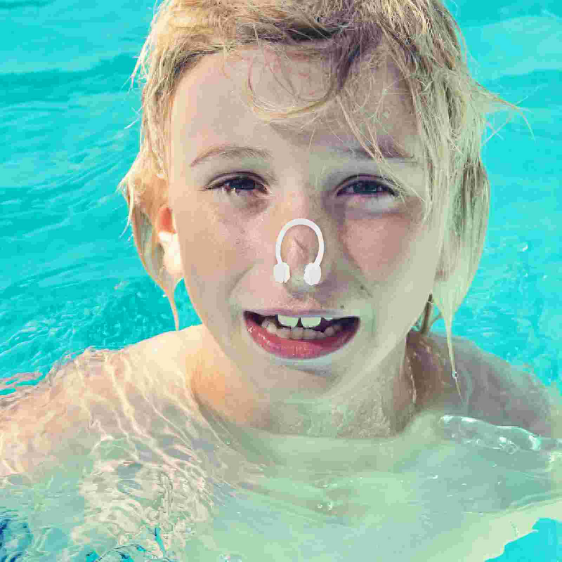 Protector de tapón nasal de entrenamiento, tapones de natación para adultos, Clip de natación, emulsión de silicona para niños