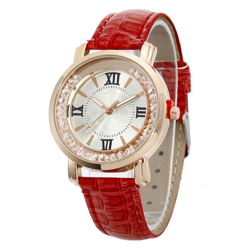 Relógio de pulso de quartzo em aço inoxidável para mulheres, simples, lazer, trado, couro, clássicos, vintage, 2024