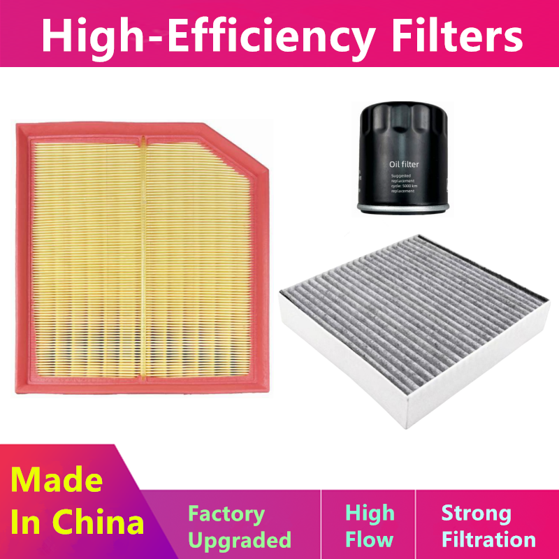 3 buah/Set Filter untuk few Hongqi Hs7 2.0t 3.0t/minyak, Filter Nacelle udara/suku cadang otomotif