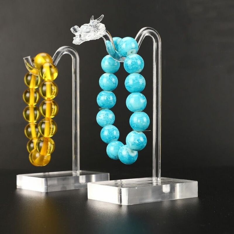Soporte de acrílico transparente para exhibición de joyas, organizador de pulseras y collares, accesorios de exhibición de Joyas, 1 unidad