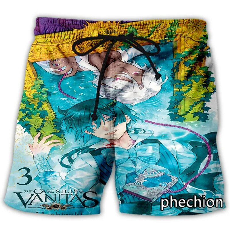 phechion New Fashion Men/Women The Case Study of Vanitas 3D Print Casual Shorts Novelty Streetwear Men Loose Sport Shorts L110
