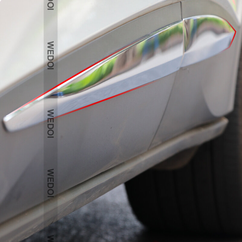 Pintu Mobil Pelindung Sisi Tubuh Potongan Penutup Strip Dekorasi 4 Buah/Set Stiker Anti Gores untuk Volkswagen VW ID4 Aksesoris CROZZ