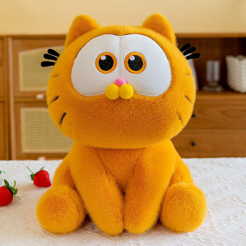 Garfield Plsuh juguete relleno de algodón de plumón, muñeco de peluche de Anime de dibujos animados, regalos para niños, decoración de habitación Kawaii, 25Cm