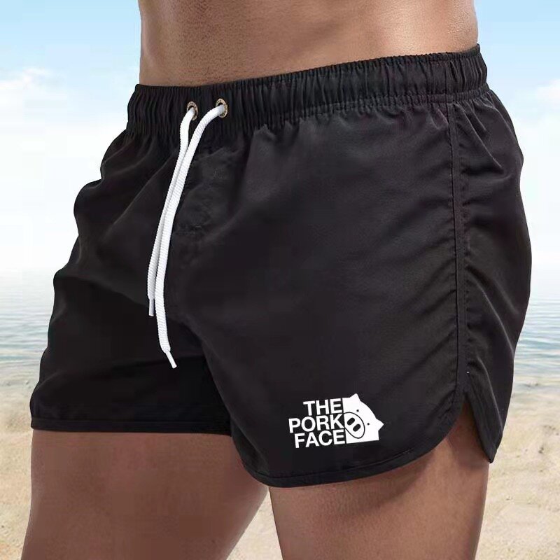 Pantalones cortos de playa para hombre, bañador Sexy para hombre, pantalones cortos para correr, pantalones cortos de Surf de ma