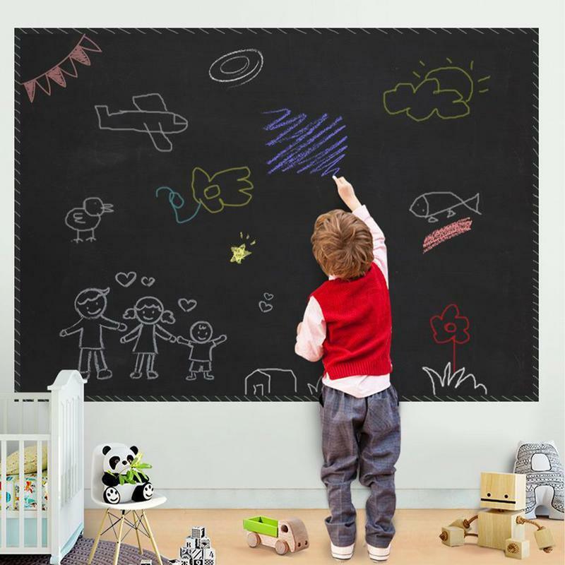 Grande adesivo preto adesivo adesivo, Wallpaper Stick para quarto, Classroom Display