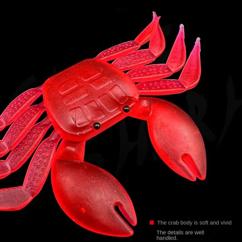 Crab Bait Crab Soft Lure Fishing Bait Two Color Artificial Crab Bait Soft Bait 8CM Freshwater Fishing Bait Fishing Tackle