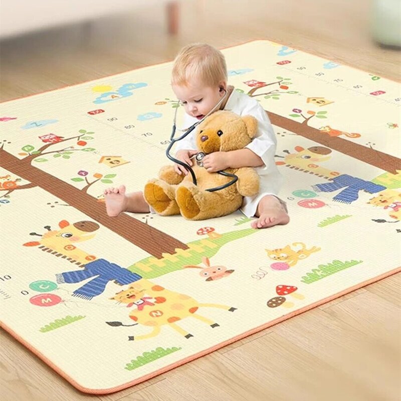 Thick 1CM Non-toxic EPE Baby Activity Gym Baby Crawling Play Mats Folding Mat Carpet Baby Game Mat for Children's Safety Mat Rug
