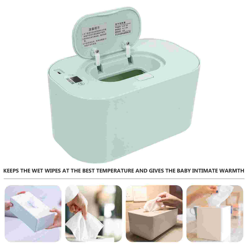 Wet temperatura costante scaldasalviette bagnato Wet Wipe Warmer Warming Machine salviette riscaldanti tessuto bianco dispositivo Baby