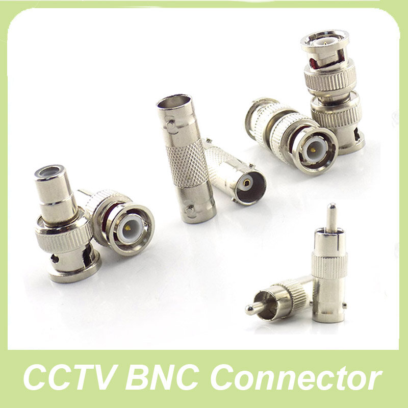 BNC RCA موصل أنثى ذكر F/F/M/M/M محول جاك التوصيل Bnc حاقن لنظام CCTV كاميرا الملحقات