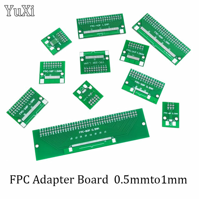 FPC Adapter Ban 0.5 Sang 1.0MM Đến 2.45 MM Cho PCB 6/8/10/12/20/24/26/30/34/40/50/60/80 Pin DIY hàn Cổng Kết Nối