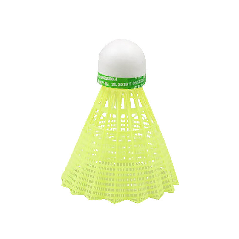 1 buah bola Badminton LED menyala dalam gelap Kok Badminton plastik bola lampu warna-warni latihan olahraga dalam/permainan luar ruangan