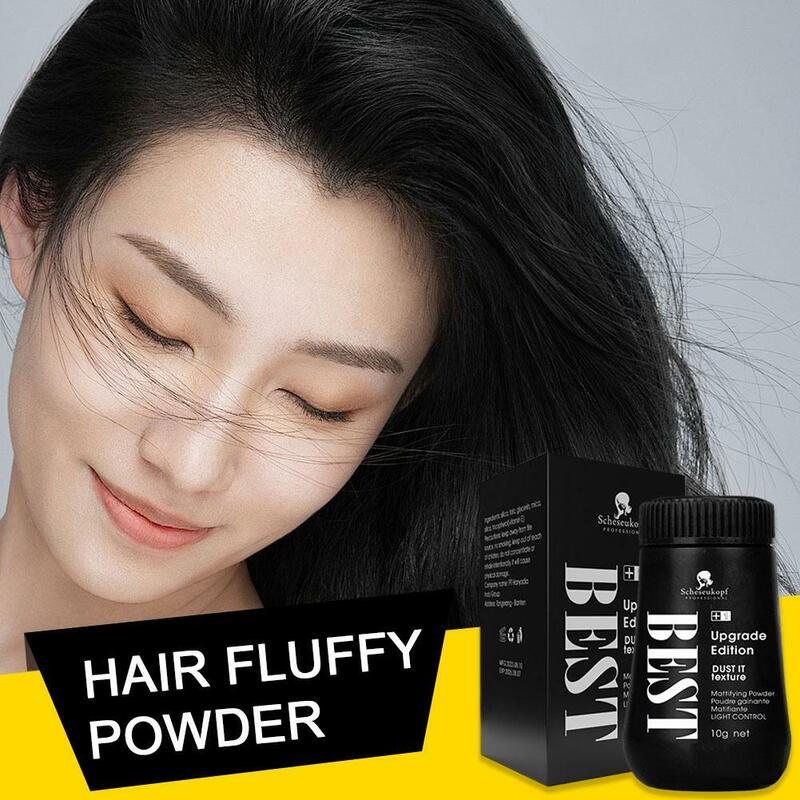Unisex Modelagem Fluffy Matificante Pó, Aumentar o Volume do cabelo Capturas, corte de cabelo, Absorver graxa, Modelagem