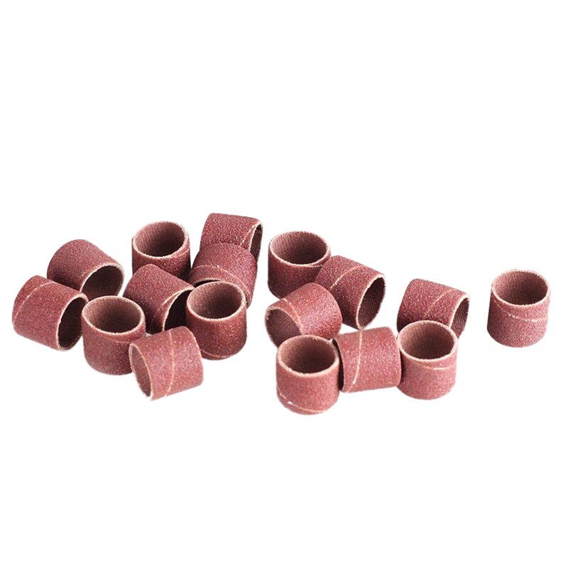 Sandpaper ring 1/2 inchx 1/2 inch 80 Grit Wood polished carved metal polishing sandpaper ring ( 40 Pieces)