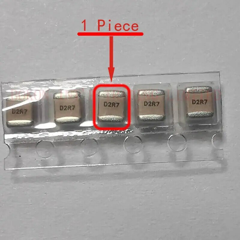 Condensadores de microondas RF de cerámica, tamaño 500, 2.7pF, 1111 V, alto Q, bajo ESL, ruido, a2R7B, D2R7, porcelana, P90, multicapa
