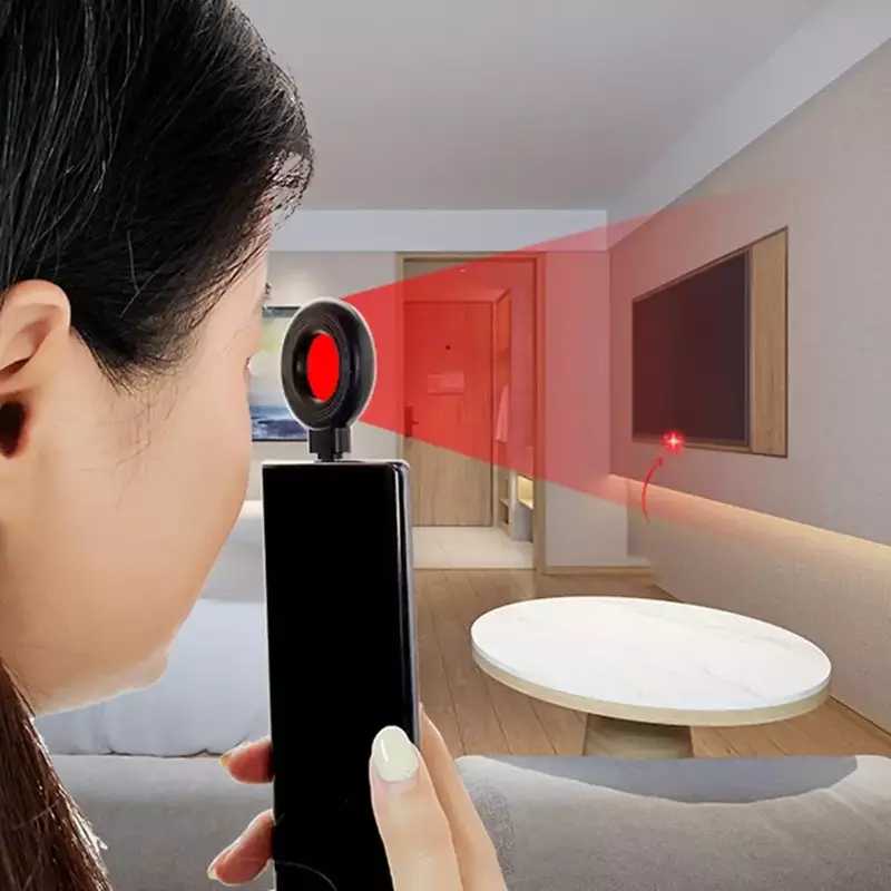S300 Camera Detectors Infrared Scanning Light Anti-Spy Detector Tracker Hidden Camera Finder USB C Port for Home Office