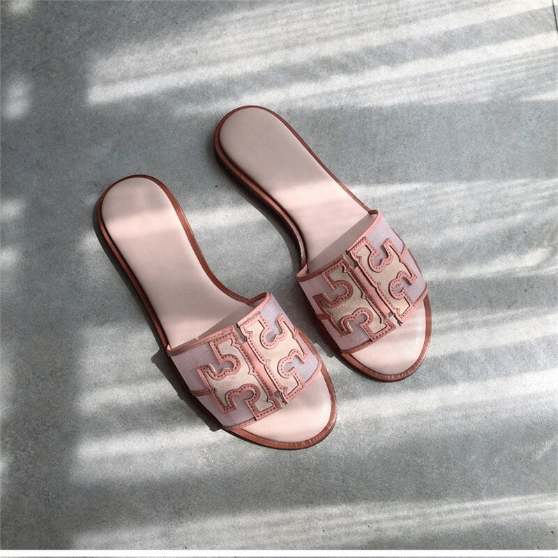 Sandales Plates en Satin pour Femme, Chaussures de Plage, Marque de Luxe, à la Mode, 42 Plus, Nouvelle Collection d'Été