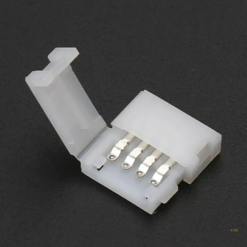 41XB Soldeerloze clip-on koppelconnector 4-pins 10 mm voor 5050 RGB LED-striplicht