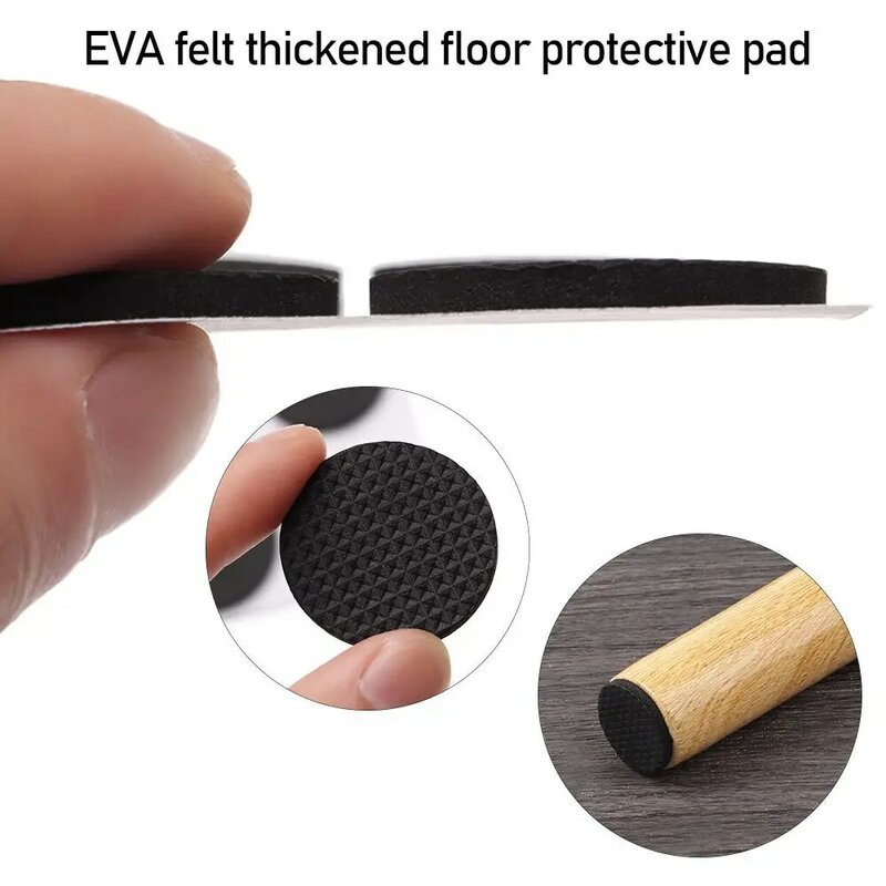 6/9/12PCS Self Adhesive Non-slip Mat Bumper Cushion Furniture Leg Foot Mat Felt Pads For Chair Table Protector Hardware