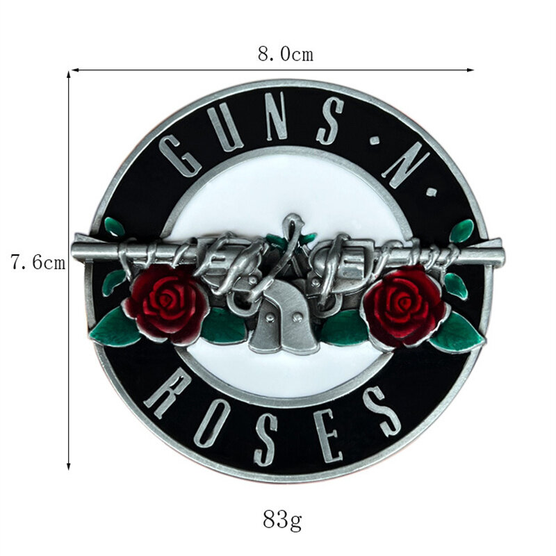Hebilla de cinturón de estilo occidental, la rosa