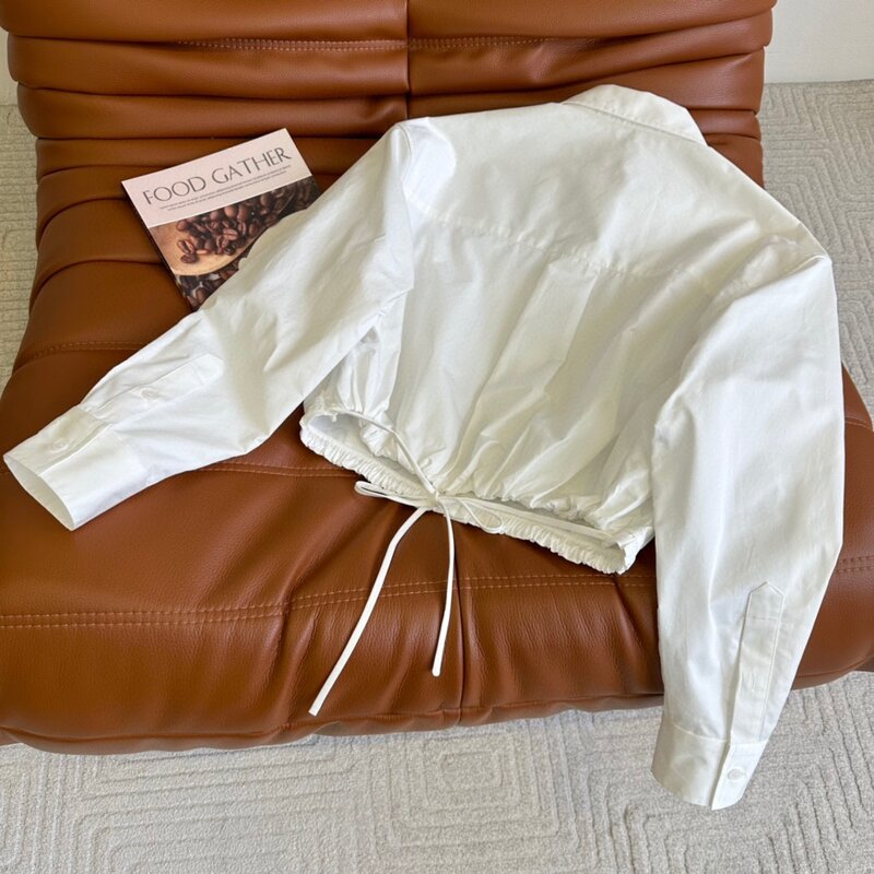 Женская короткая рубашка с вышивкой, короткая рубашка с наплечниками и вышивкой в виде двух букв