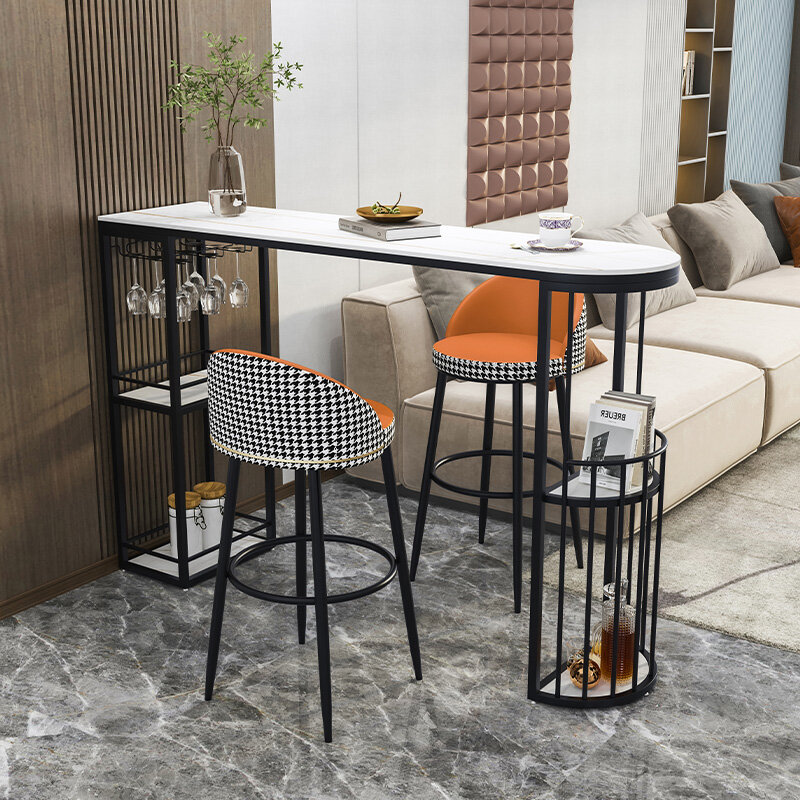 โต๊ะแท่งเหล็กในห้องครัวยาวสูงสำหรับห้องรับประทานอาหารบาร์โต๊ะค็อกเทลทันสมัย muebles de cocinas YY50BT เฟอร์นิเจอร์คาเฟ่