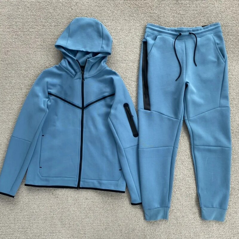 Jaqueta masculina com capuz, calça sanitária de algodão, roupa esportiva com adesivo casual, novo, primavera e outono, 2024