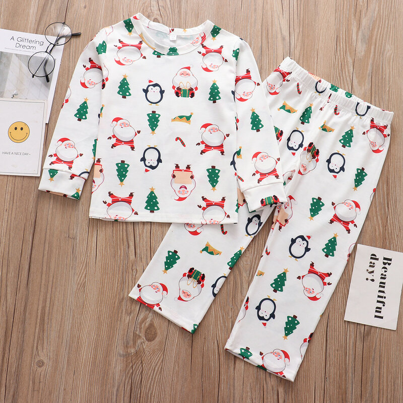 Pijamas navideños a juego para la familia, conjunto de ropa para padre, madre e hijo, Año Nuevo, 2023