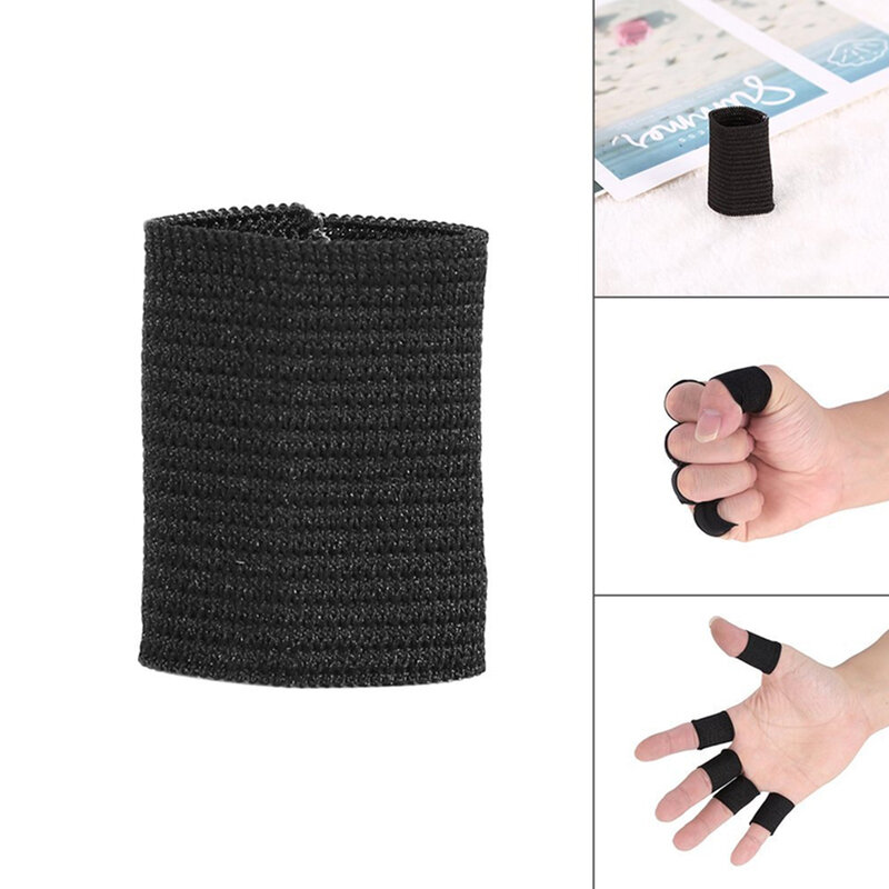 BraceTop-Mangas elásticas para dedos, protector de dedos para deportes, soporte para artritis, protección para dedos al aire libre, baloncesto, voleibol, 10 piezas