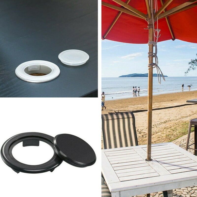 Durável PVC Umbrella Hole Cap Set, Hole Cap para guarda-chuva ao ar livre Pátio, Garden Table Parasol, 1Pc, 2"